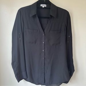 Black Women’s button-down shirt Express Portofino